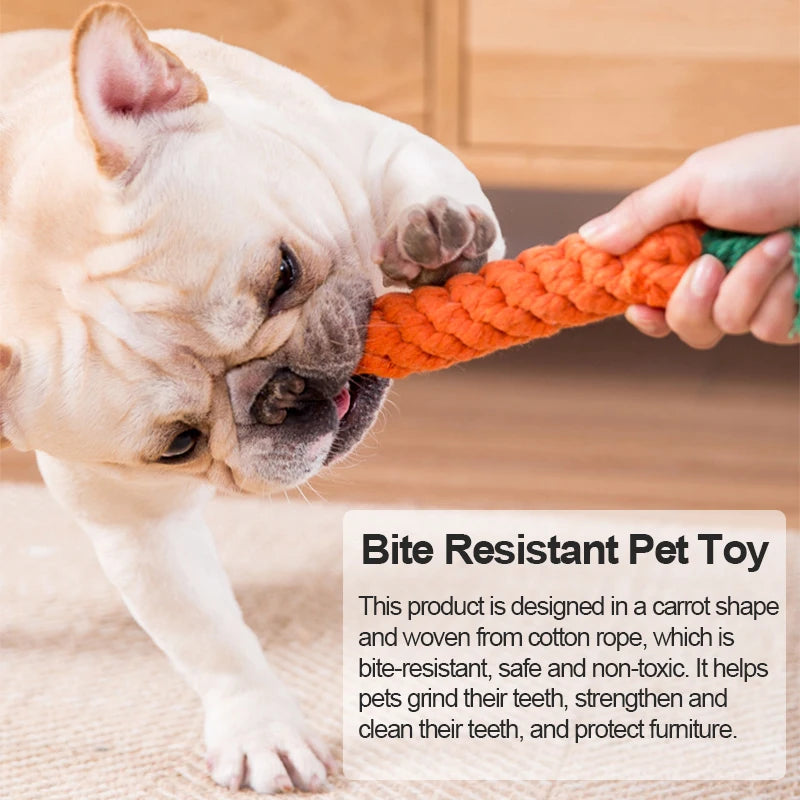 Pet Dog Toys Cartoon Animal Dog Chew Toys Durable Braided Bite Resistant Puppy Molar Cleaning Teeth Cotton Rope Toy