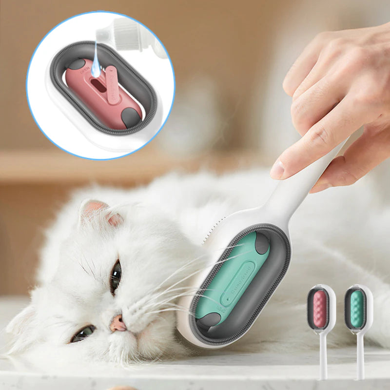 4 in 1 Pet Grooming Brush Cleaning Massage Remover Comb for Cat Dog General Supplies with Water Tank Pets Products Accessories