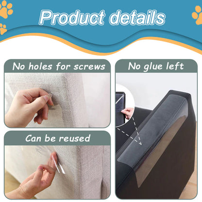 2/4PCS Cat Furniture Protectors Sofa Cat Scratch Protection Paw Pads Scraper Training Tape Cat Scratch Protector Sofa Protection